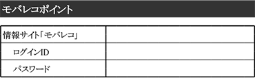 ログインid パスワードを忘れた方へ モバレコpointclub